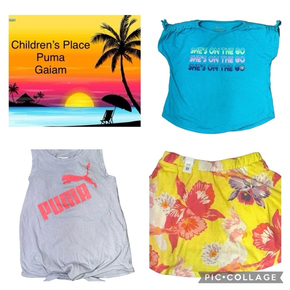 🌴Girls- size 5 Puma, Children’s Place, Gaiam🌸 - Picture 1 of 8